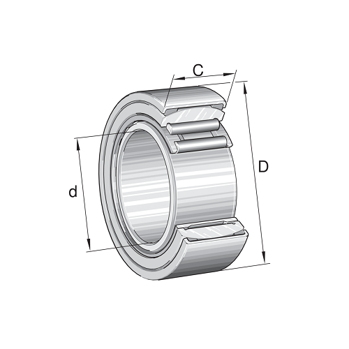 Aligning Needle Roller Bearing With Inner Ring, PNA-22