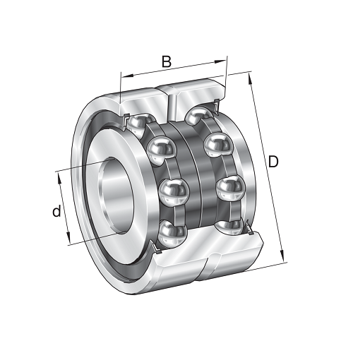 Axial Angular Contact Ball Bearing, ZKLN-50110-2RS