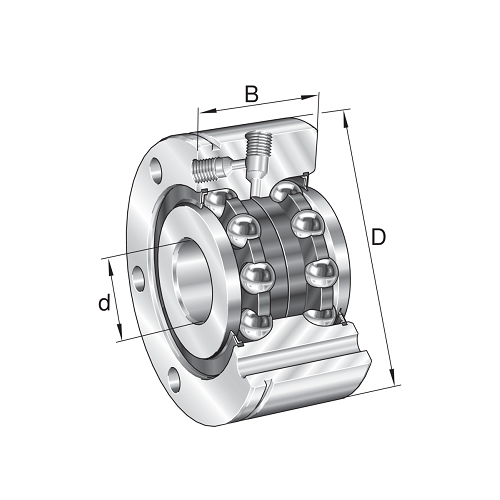 Axial Angular Contact Ball Bearing, ZKLF-40100-ZZ