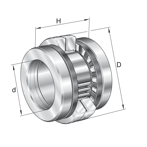 Needle Roller/Axial Cylindrical Bearing, ZARN-70130