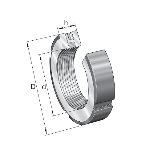 Precision Locknut, ZMA-25