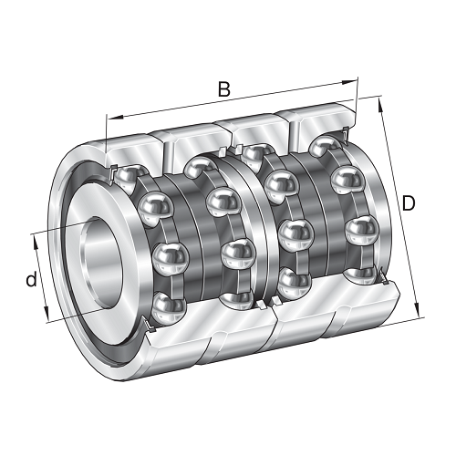 Axial Angular Contact Ball Bearing, ZKLN-3072-ZZ2AP