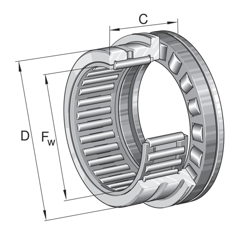 Combined Needle Bearing, NKXR-45Z