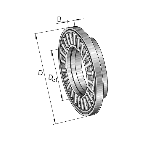 Axial Needle Roller Bearing, AXW-20