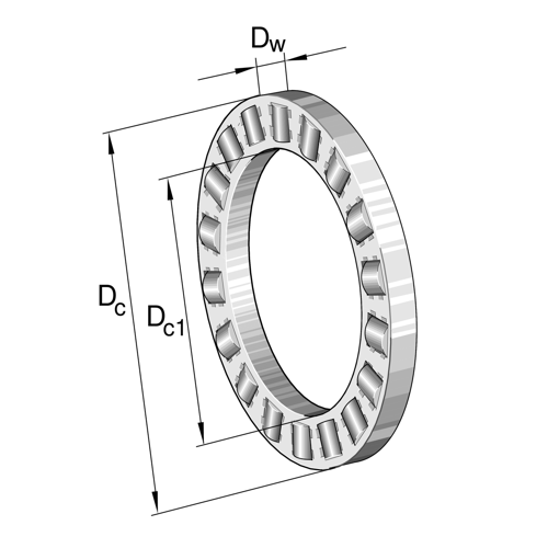 Axial Cylindrical Roller Bearing, K-81232