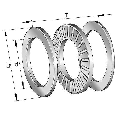 Axial Cylindrical Roller Bearing, 89306