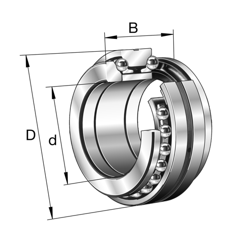 Angular Contact Ball Bearing, 234412M.SP