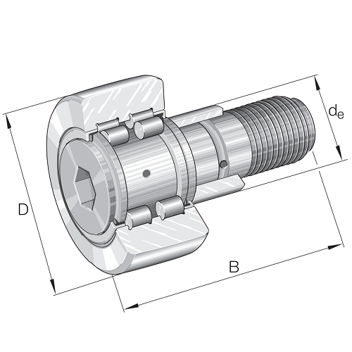 Cam Rollers, PWKRE-35-2RS