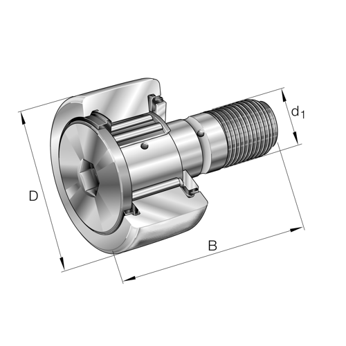 Cam Follower, KR-90PPXA