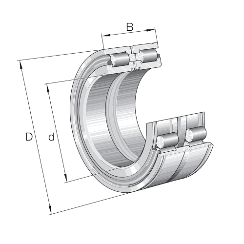 Cylindrical roller bearing -  SL Type, SL-045013PP