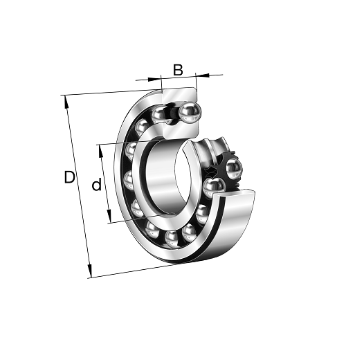 Self Aligning Ball Bearing, 108TV.C3