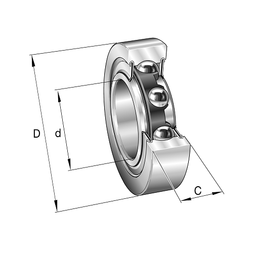 Ball Track Roller, LR-5205NPPAH03