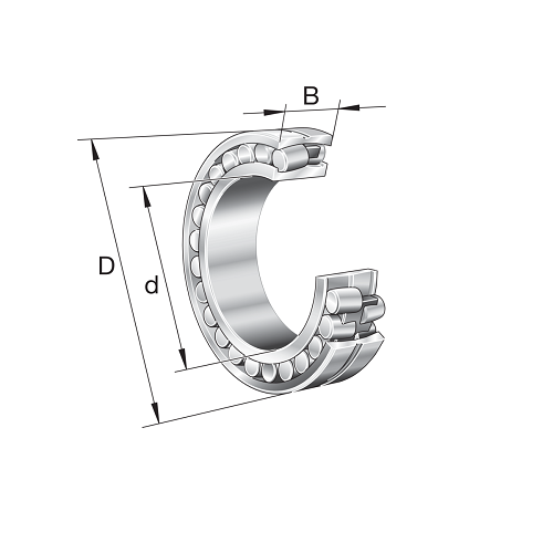 Spherical Roller Bearing, 23122E1A.M.C3