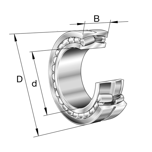 Spherical Roller Bearing, 23944.S.K.MB.C3