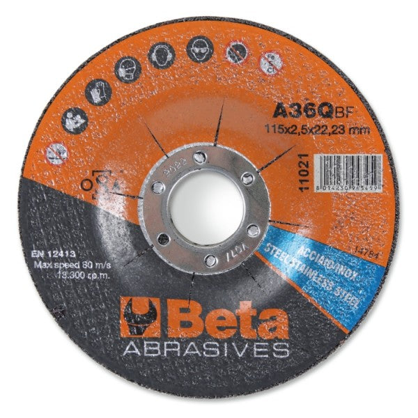 11021 115X3,2-STEEL-INOX CUTT.DISC DEPR.