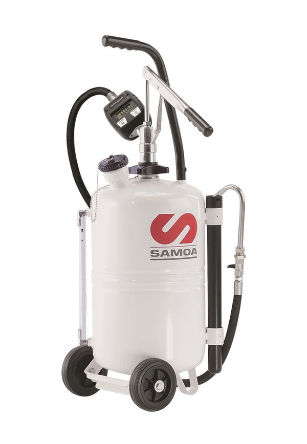 SELF CONTAINED HAND OP LUBRICANT DISPENSER C/W METER - 25 LITRES