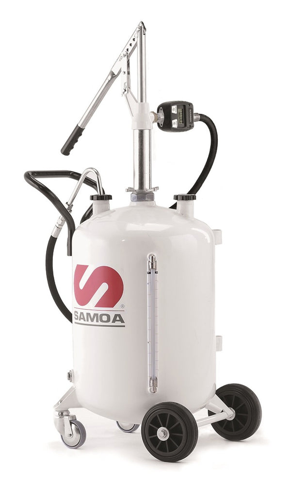 SELF CONTAINED HAND OP LUBRICANT DISPENSER C/W METER - 70 LITRES