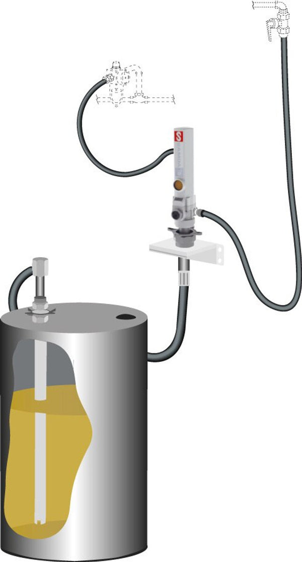 PM2 - 3:1 PUMP - 205 LITRE WALL MOUNTED KIT