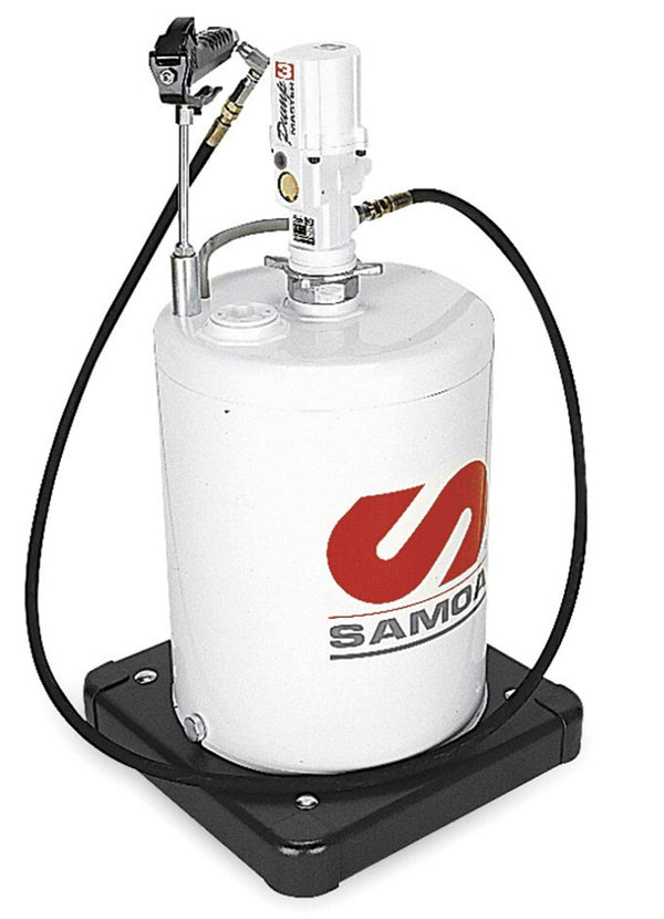 PM3, 55:1 RATIO MOBILE AIR OPERATED GREASER - SHIELDED - 20 KG (WITH PROTECTIVE DRUM CABINET)