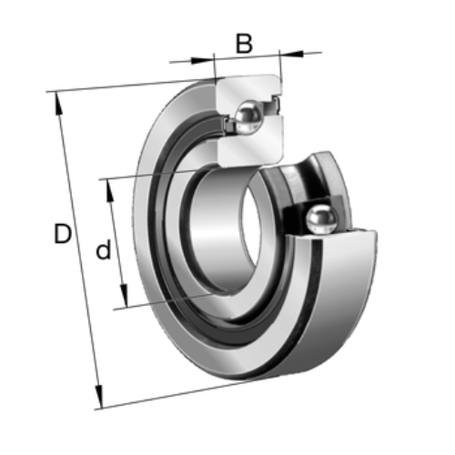 Angular Contact Ball Bearing, 7602030.2RS