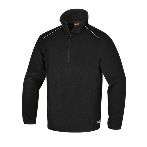 XL-MICROFLEECE SWEATER, BLACK