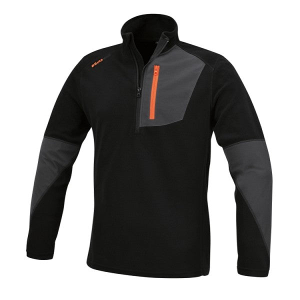 M-MICROFLEECE SWEATER SHORT-ZIPP.