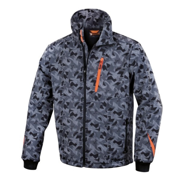 XXXL-SOFTSHELL JACKET CAMOUFLAGE