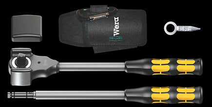 8002C RATCHET SET 1/2 DRIVE WITH ACCESSORIES KOLOSS 4PC