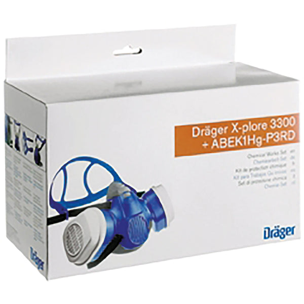 X-Plore 3300 Chemical Mask & A1B1E1K1HGP3 Filters; 431099