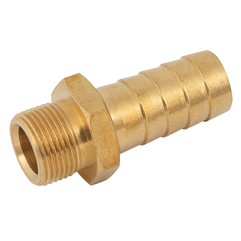 M5  METRIC MALE X 4MM ID HOSE BRASS