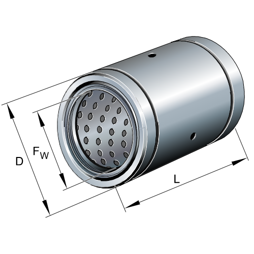 Plain Linear Bushing, PAB-1232PPAS