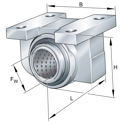 Plain Linear Bushing Unit, PAGBA-2558PPAS