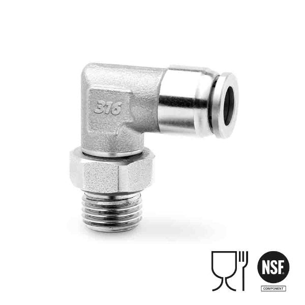 X6522 BSP Swivel Male Elbow - X6522 4-1/8