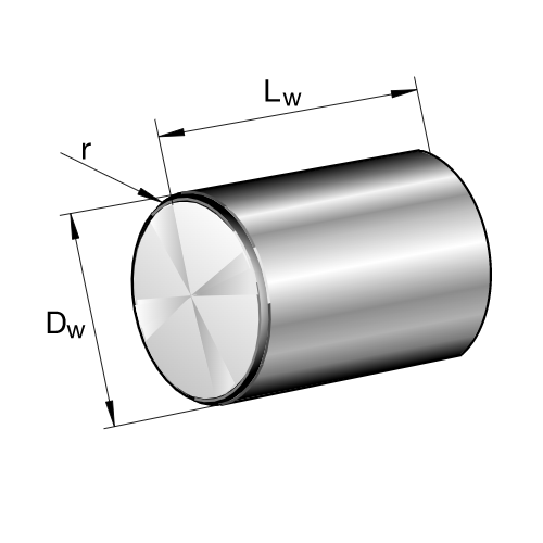 Needle Roller, 1/8X1