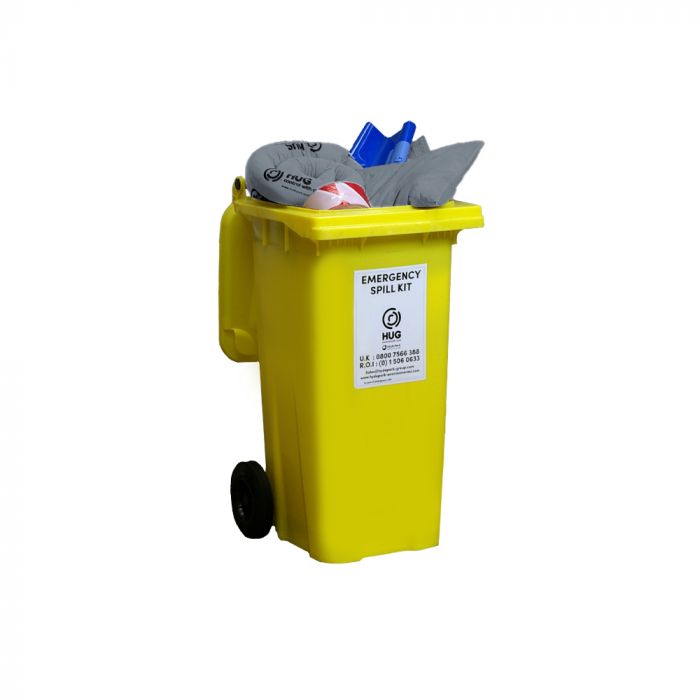 125 Litre Maintenance Spill Kit - Wheeled Bin