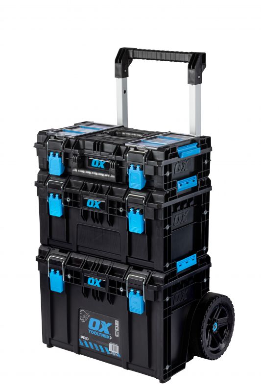 OX TOOLTREK Pro Tote Tool Box with Organiser Top