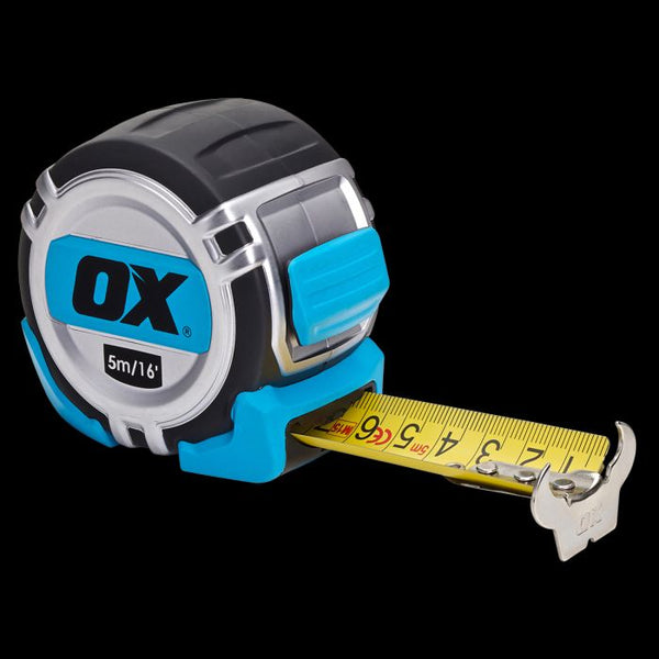 OX Pro Heavy Duty Tape Measure - 5m / 16ft