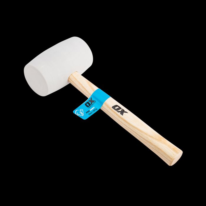 OX Pro White Rubber Mallet - 16oz / 450g