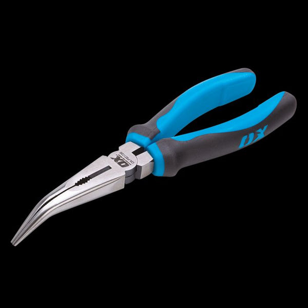 OX Pro Bent Long Nose Pliers - 200mm / 8in