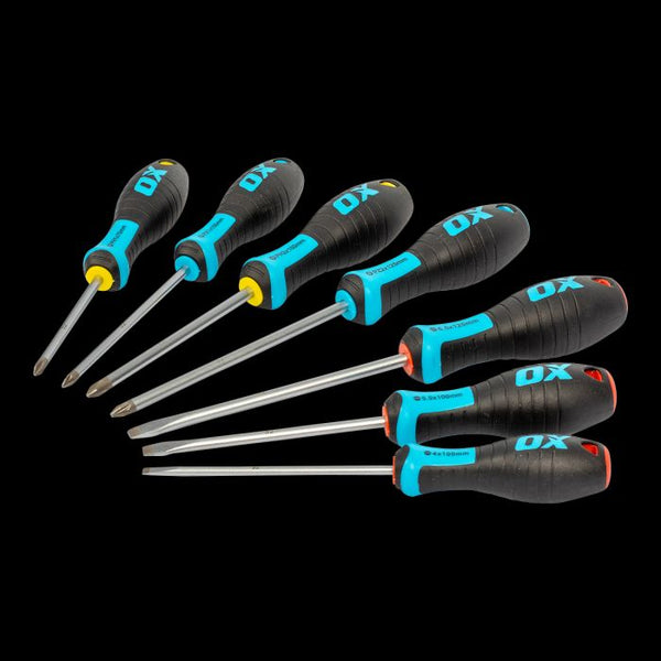 OX Pro 7 Piece Screwdriver Set - Card Display Box