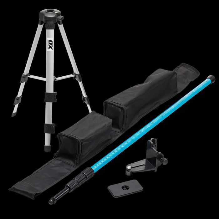 OX Pro 3.2m Extendable Tripod and Pole for Laser Levels