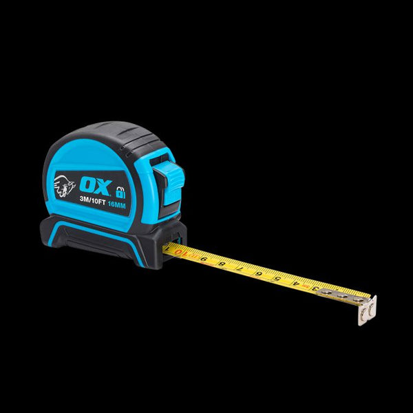 OX Pro Dual Auto Lock Tape Measure - 3m / 10ft