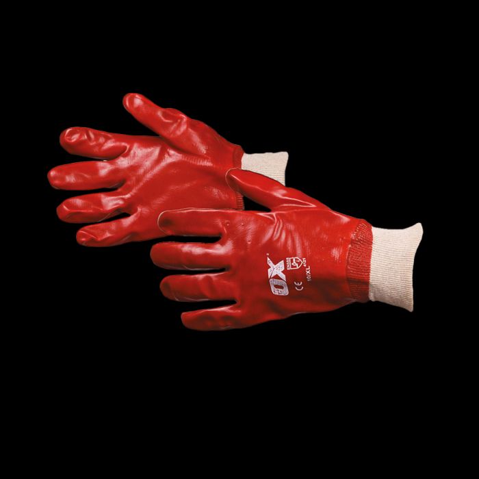 OX PVC Knit Wrist Gloves - Size 10 (XL)