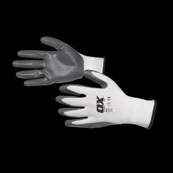 OX Nitrile Flex Gloves - Size 10 (XL)