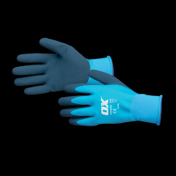 OX Waterproof Latex Gloves Size 10 (XL)