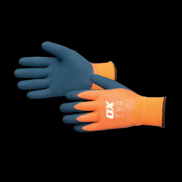 OX Waterproof Thermal Latex Glove Size 10 (XL)