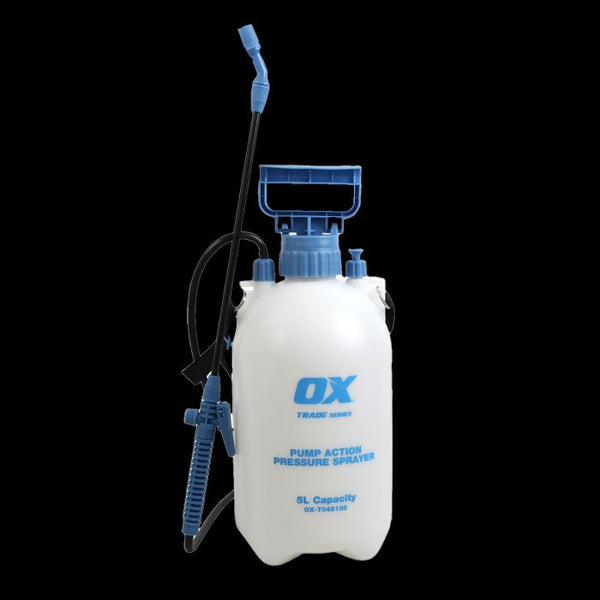 OX Trade Pump Action Pressure Sprayer - 5 Litre