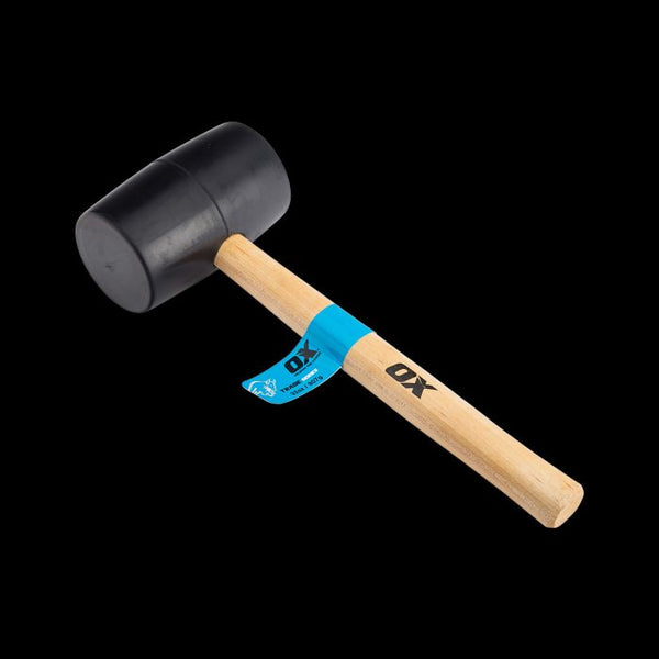 OX Trade Black Rubber Mallet - 160z / 450g