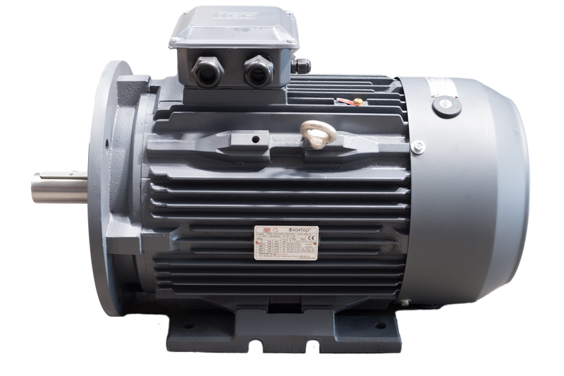 22kw, 2 pole cast iron motor