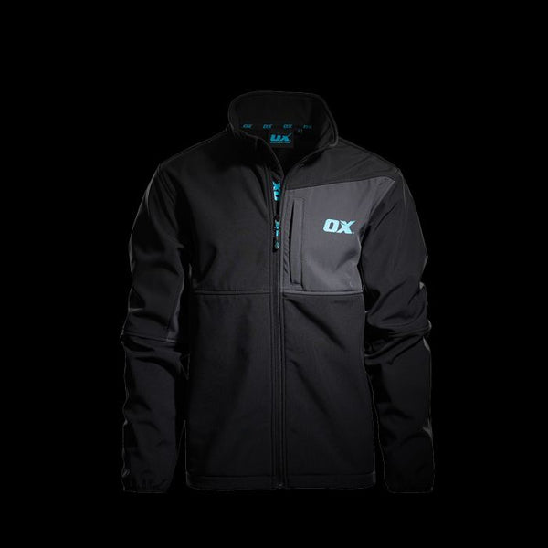 OX Softshell Jacket (Black/Grey) - S